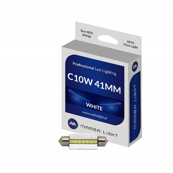 Żarówka LED MARBA LIGHT C10W 41MM 6000K SUPER MOC