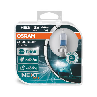 ŻARÓWKI OSRAM HB3 COOL BLUE INTENSE NEXT GENERATION BIAŁE