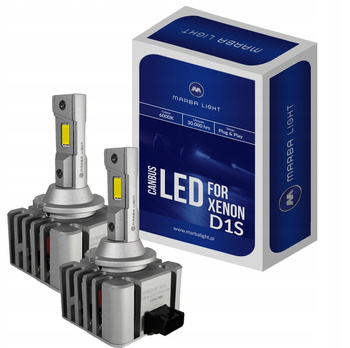 ŻARNIKI D1S LED XENON ULTRA BIAŁY 6000K PLUG&PLAY MARBA LIGHT