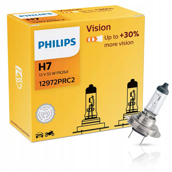 ŻARÓWKI PHILIPS H7 VISIONPLUS +30% 