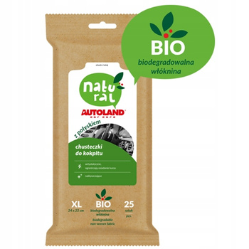 NATURAL - Chusteczki do kokpitu POŁYSK - 25szt