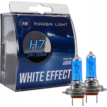 ŻARÓWKI H7 24V 100W MARBA WHITE EFFECT CIĘŻAROWE