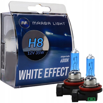 ŻARÓWKI H8 12V 35W MARBA LIGHT WHITE EFFECT 