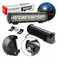 LAMPA ROBOCZA LED BAR HALOGEN 80 LED 30CM HOMOLOGACJA 12-24V 6400LM MOCNA