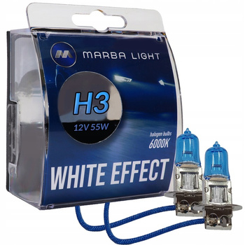 ŻARÓWKI H3 12V 55W MARBA LIGHT WHITE EFFECT