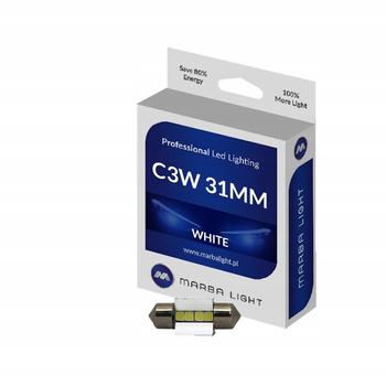 Żarówka LED MARBA LIGHT C3W 31MM 6000K SUPER MOC